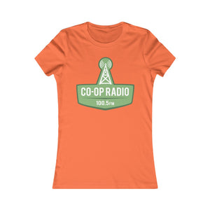 Women's Tee - Large Co-op Radio Logo in Green