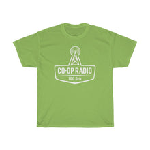 Load image into Gallery viewer, Unisex Heavy Cotton Tee - Large Co-op Logo in White

