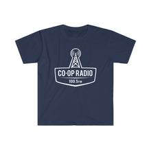 Load image into Gallery viewer, Men&#39;s Fitted Short Sleeve Tee - Large Co-op Logo in White
