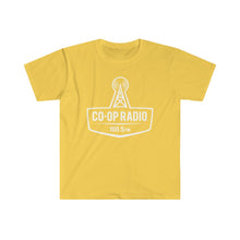 Load image into Gallery viewer, Men&#39;s Fitted Short Sleeve Tee - Large Co-op Logo in White

